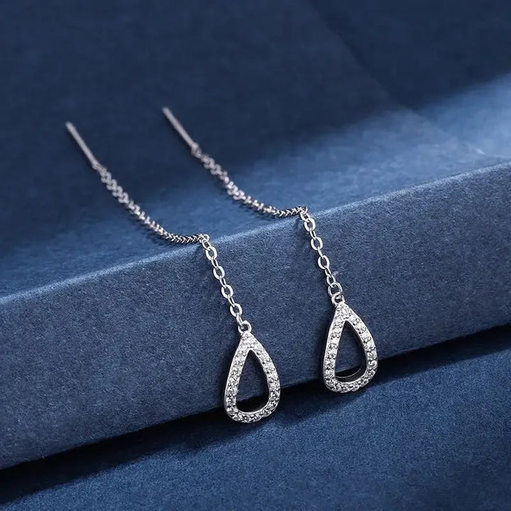 Soazig - Pendientes Largos Con Forma De Gota