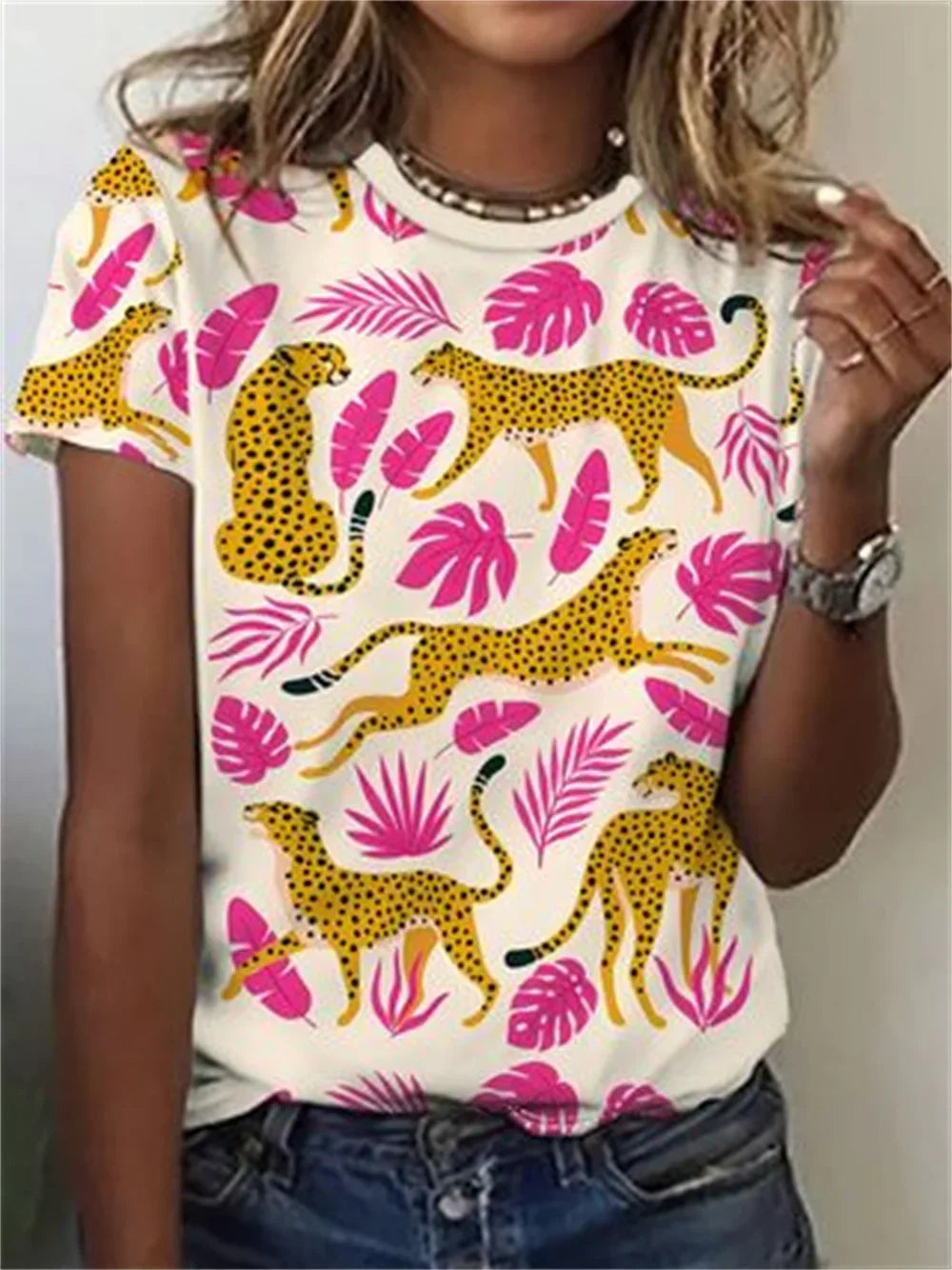 Elsy - Camisa Elegante con Estampado animal