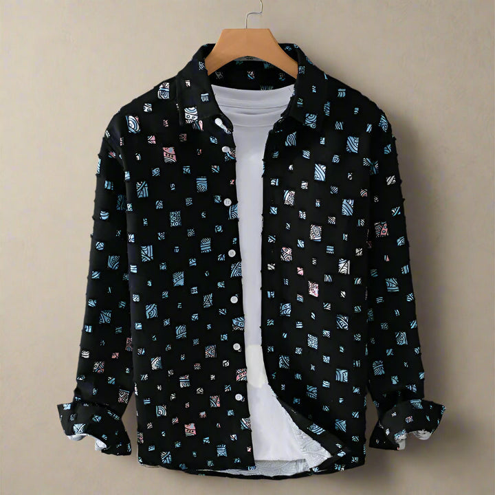 Nazirah - Camisa Elegante Con Mosaico