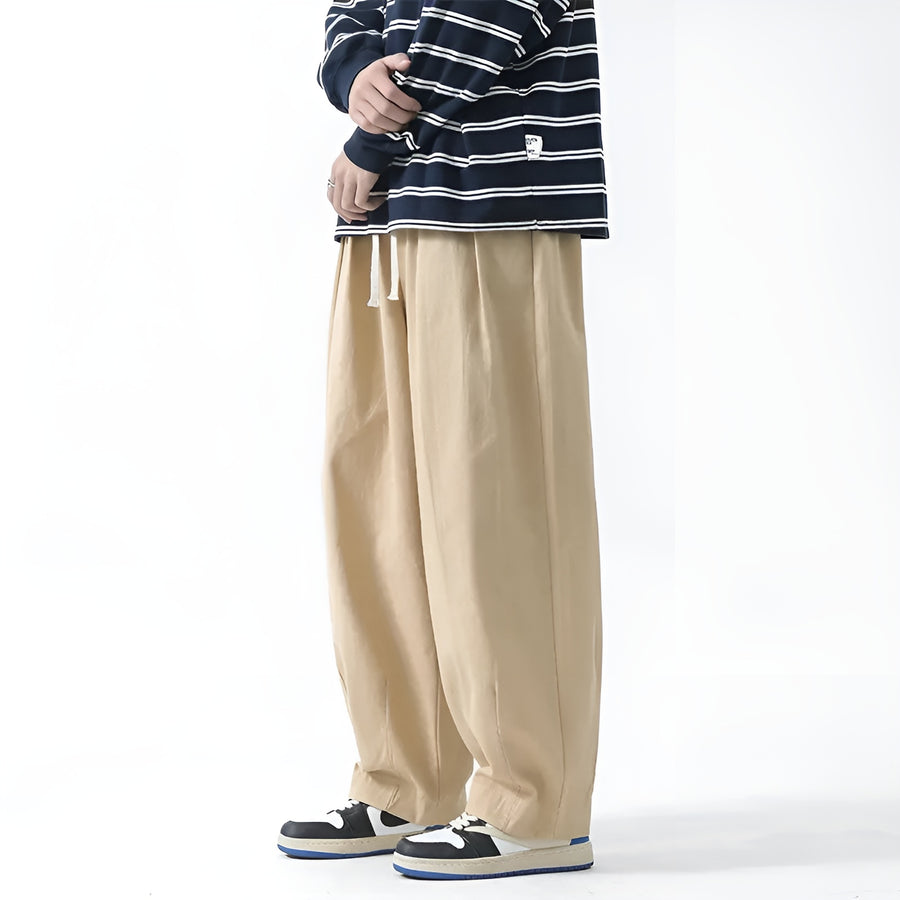 Paolino - Elegantes Pantalones De Corte Holgado