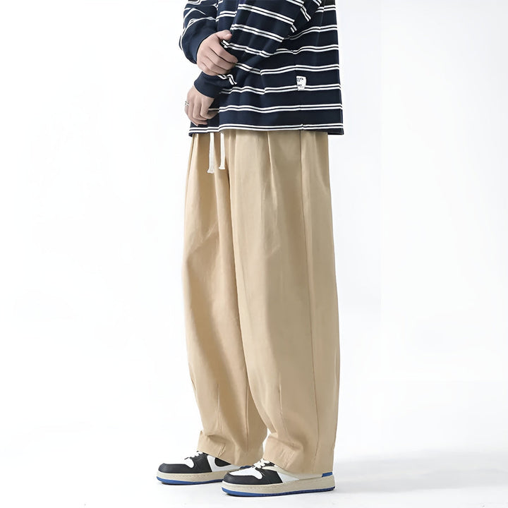 Paolino - Elegantes Pantalones De Corte Holgado