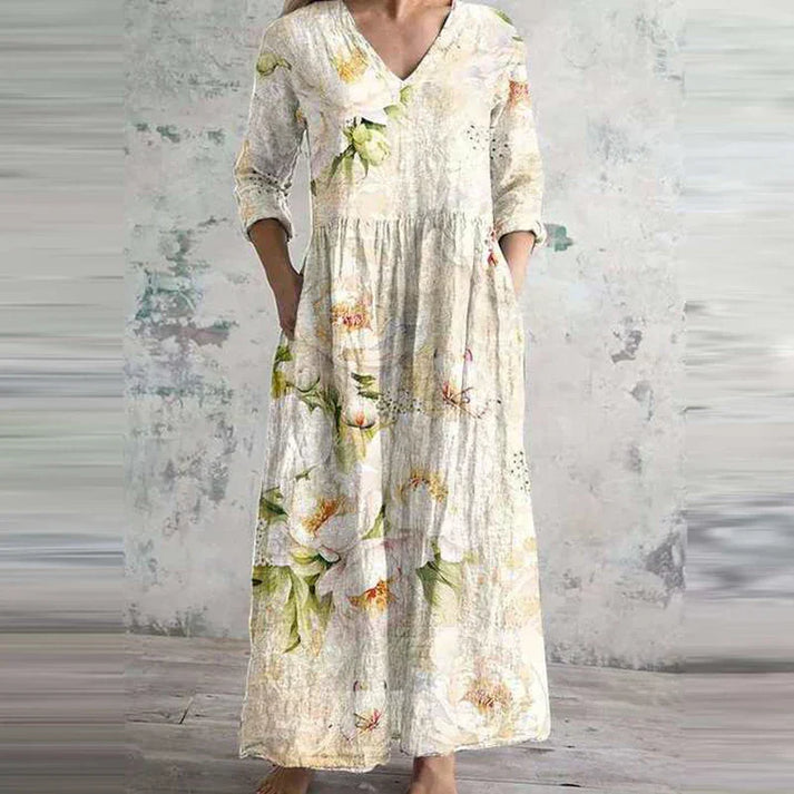 Kiana - Elegante Vestido De Verano Con Estampado Floral