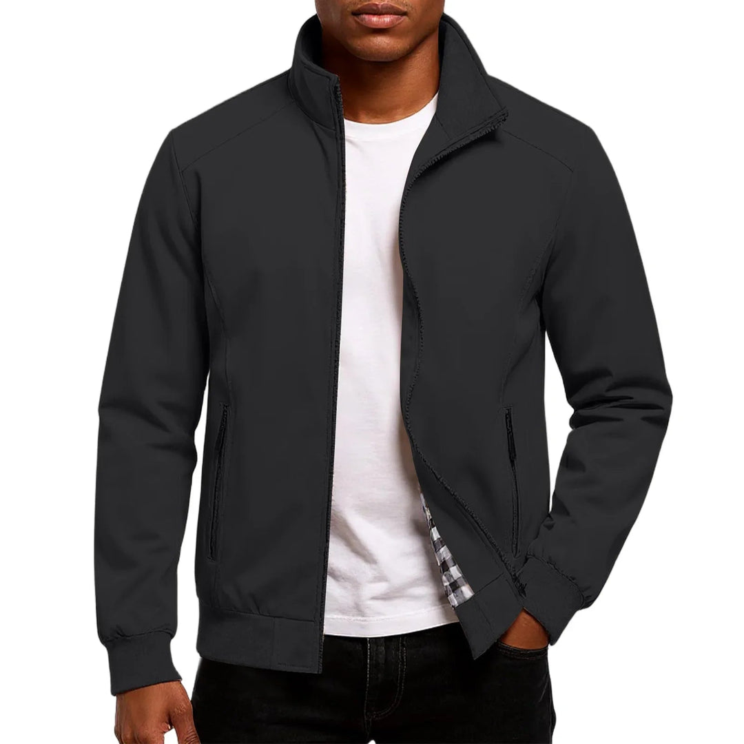 Zynkal - Chaqueta Bomber Con Cuello Alto