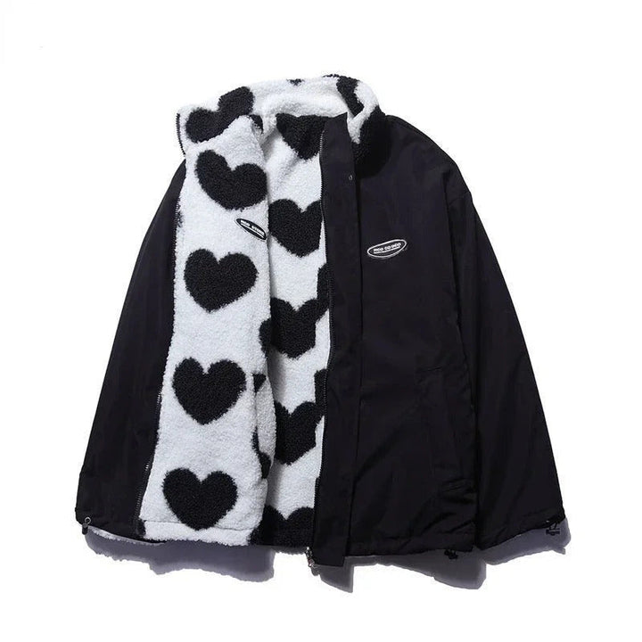 Kanika - Chaqueta Reversible Con Estampado De Corazones