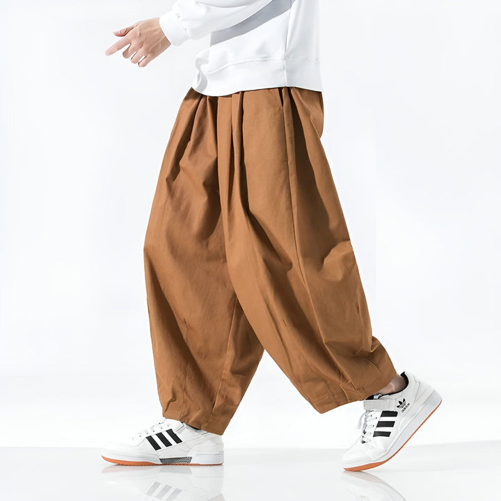 Paolino - Elegantes Pantalones De Corte Holgado
