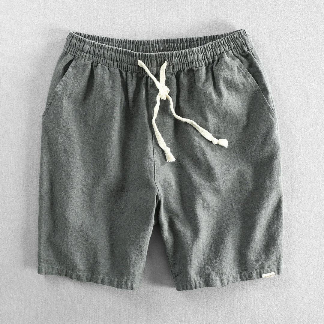 Leo - Pantalones Cortos De Lino Informales