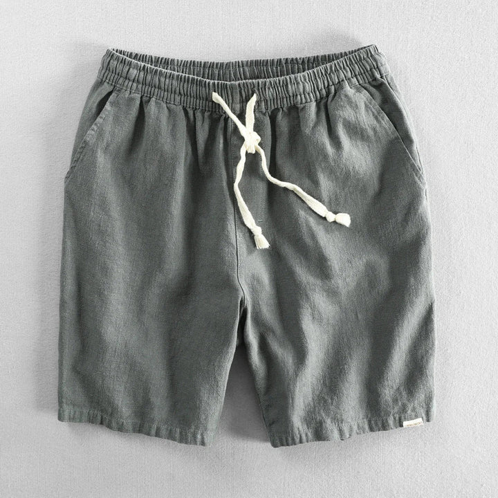 Leo - Pantalones Cortos De Lino Informales
