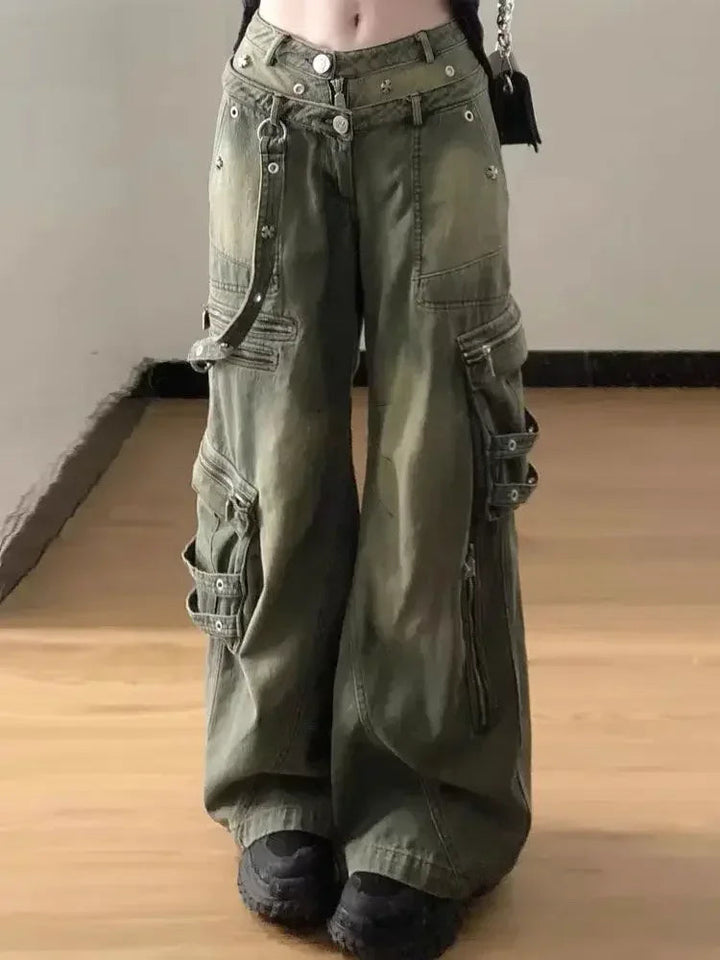 Melody - Pantalón Cargo Elástico