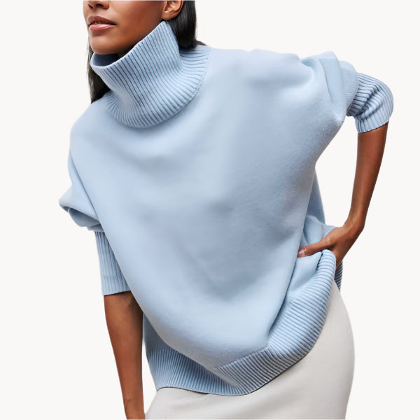 Safira - Cálido y Elegante Jersey De Cuello Alto