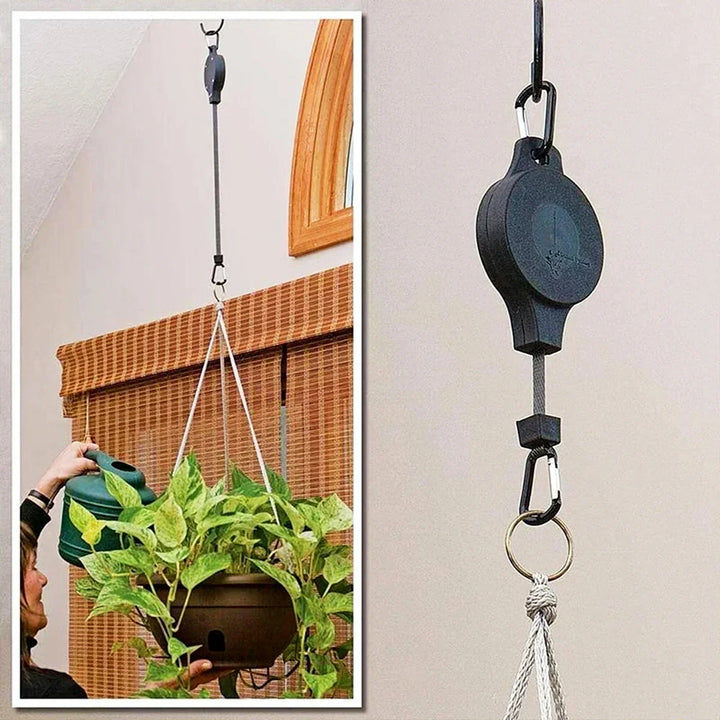 LiftBloom - Polea Ajustable Para Colgar Cestas De Flores