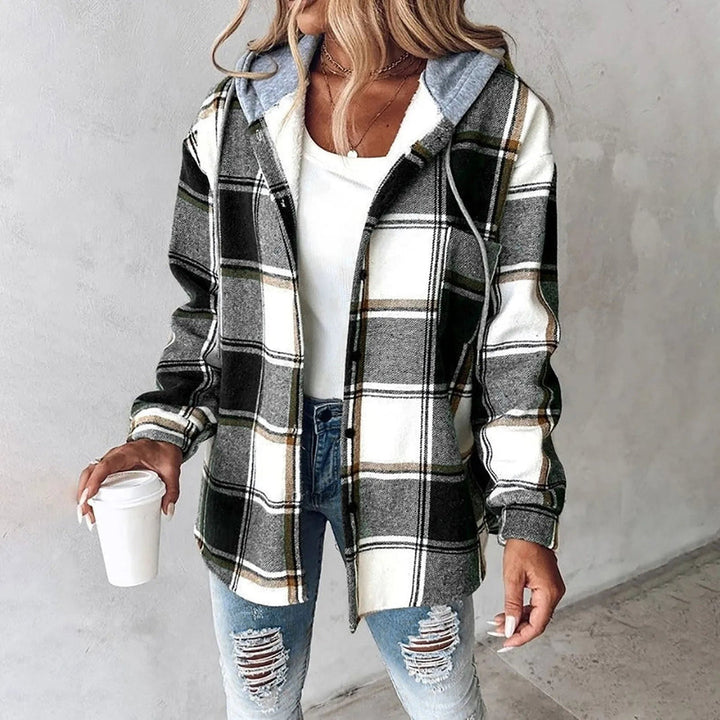 Gaynor - Chaqueta Con Estampado de Cuadros y Capucha Con Cordón