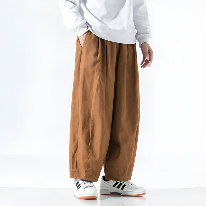 Paolino - Elegantes Pantalones De Corte Holgado