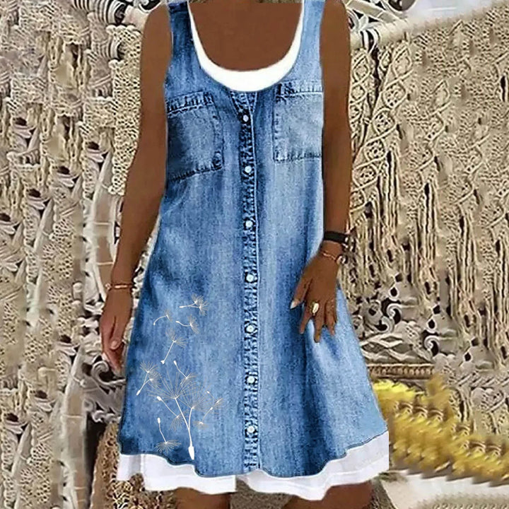 Natasza - Vestido Vaquero Suave y Elegante