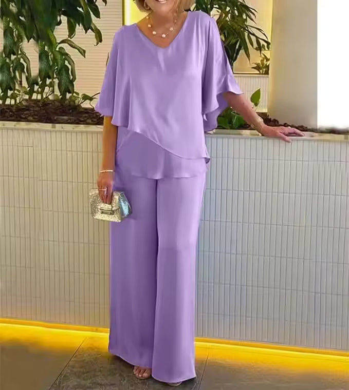 Lurena - Conjunto De Dos Piezas Con Un Toque Elegante
