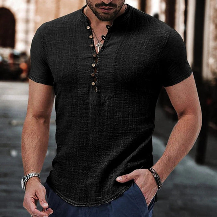 Anestis - Elegante Camisa De Manga Corta
