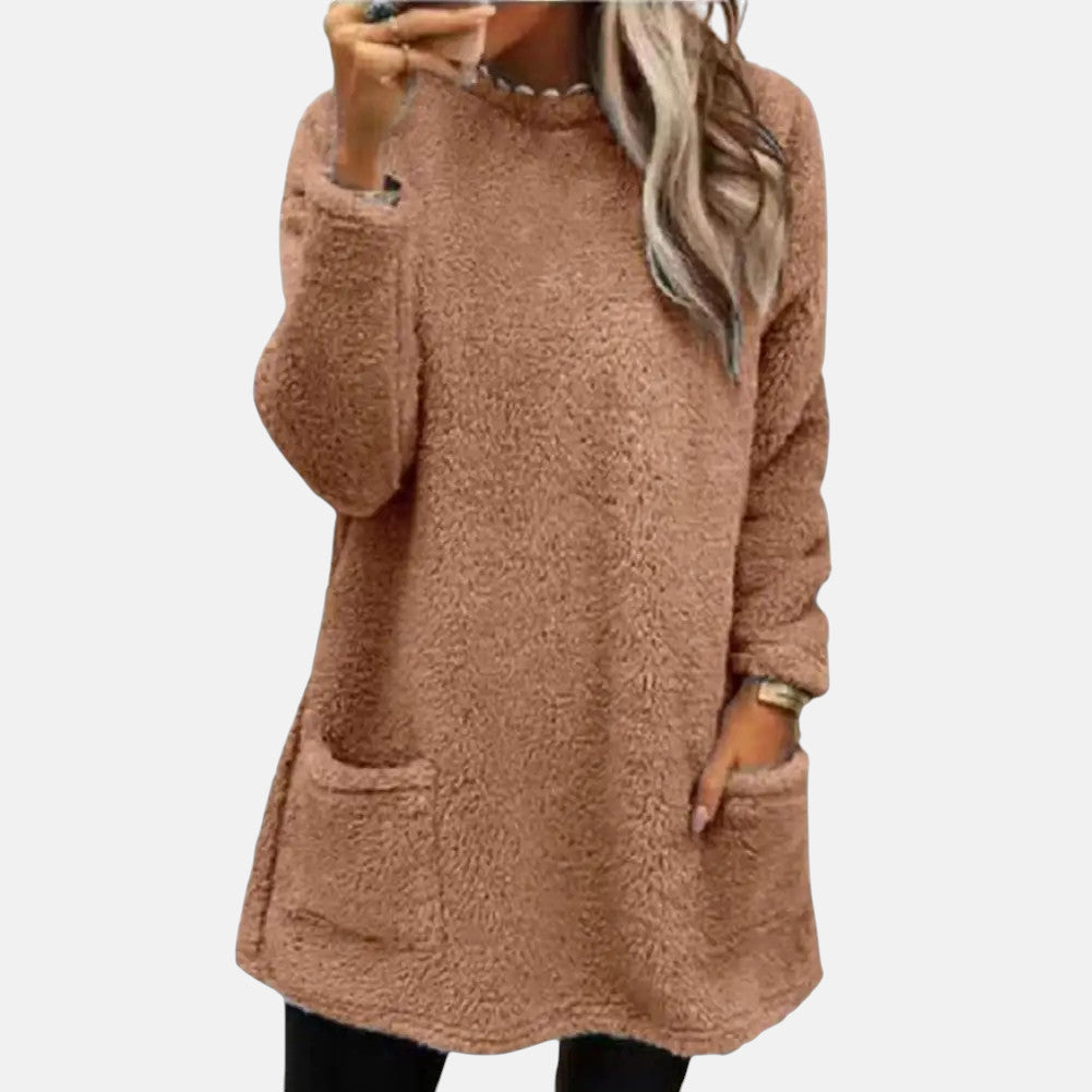 Oriella - Jersey De Felpa Suave Con Bolsillo