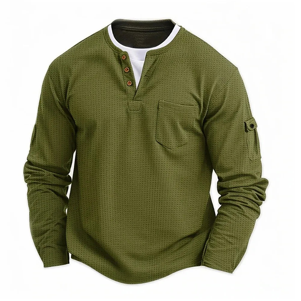 Tikhon - Elegante Camisa De Manga Larga Con Bolsillos
