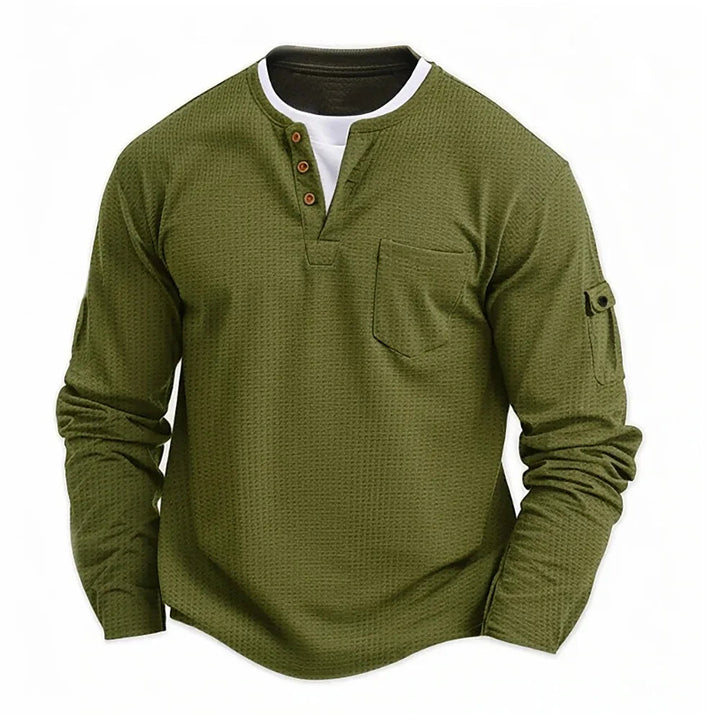 Tikhon - Elegante Camisa De Manga Larga Con Bolsillos