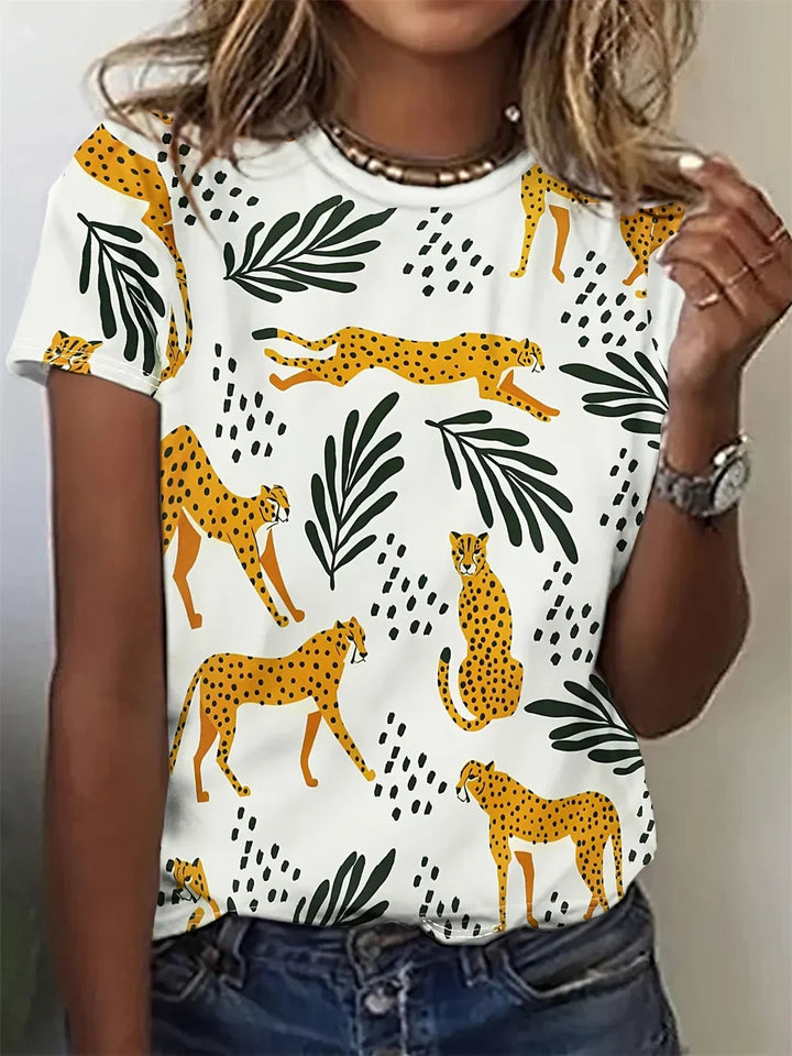 Elsy - Camisa Elegante con Estampado animal