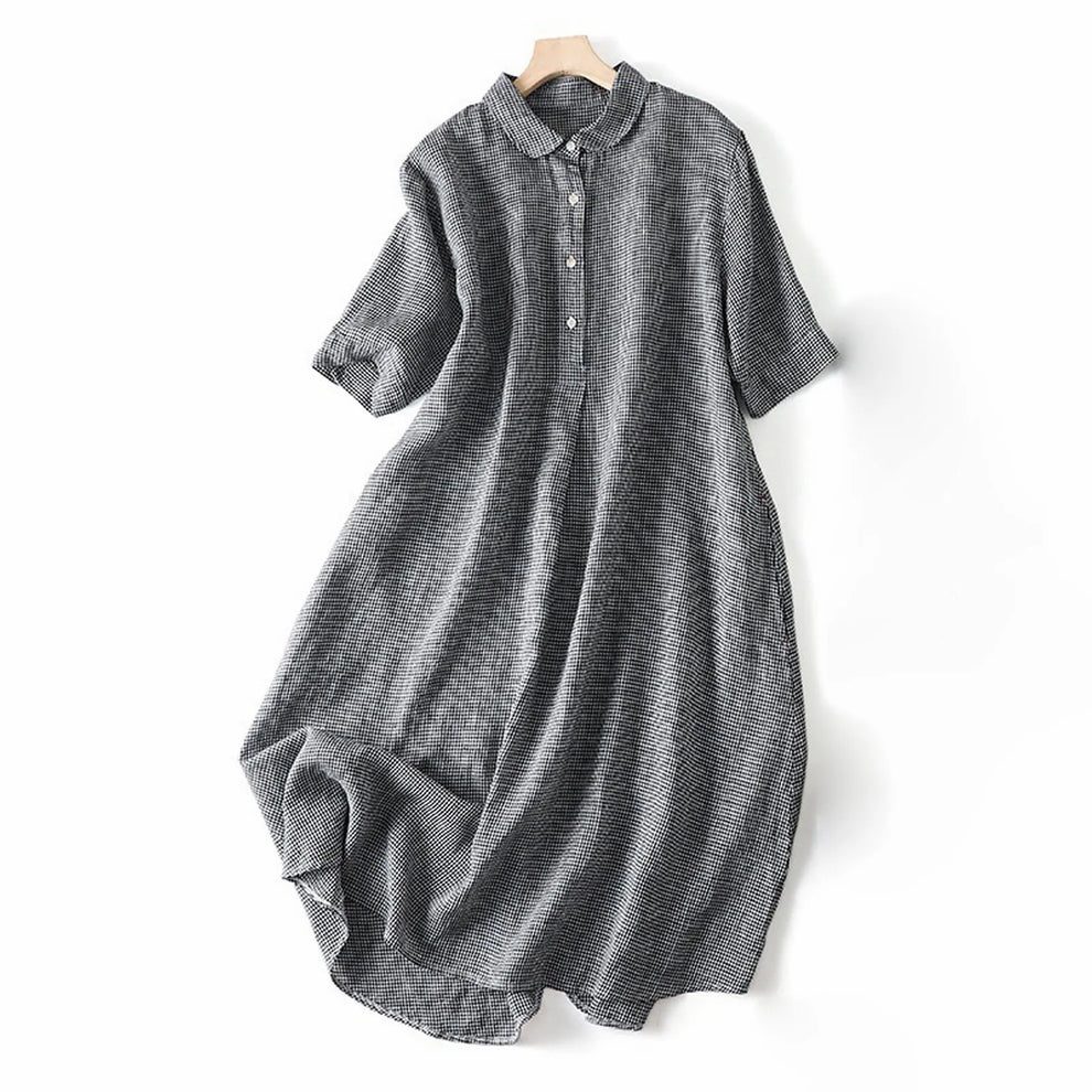 Luretta - Vestido Camisero de Lino