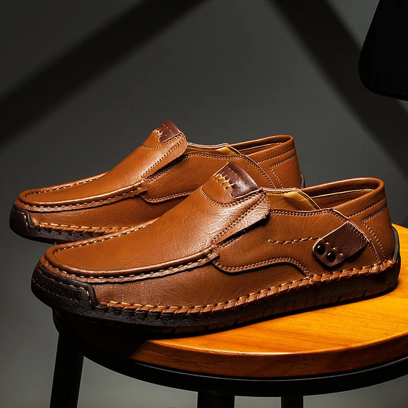 Razal - Elegantes Mocasines Sin Cordones De Piel