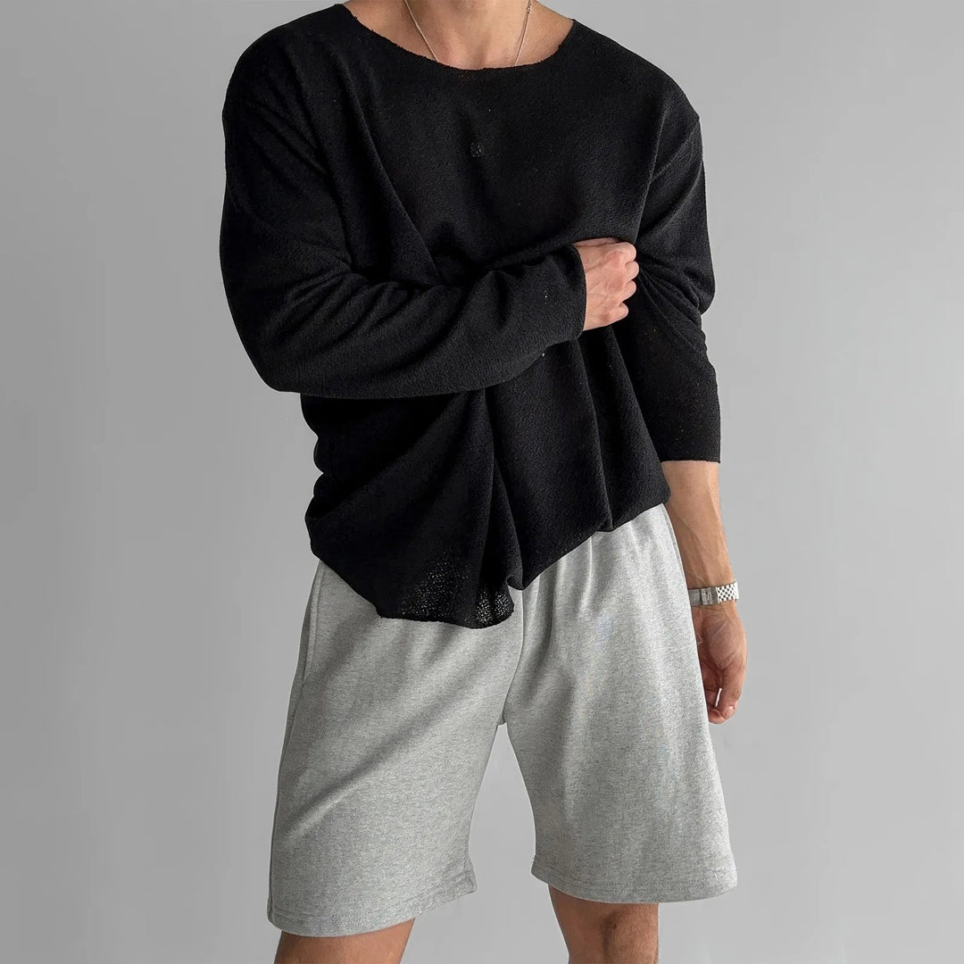 Arturo - Camisa De Cuello Redondo Y Manga Larga