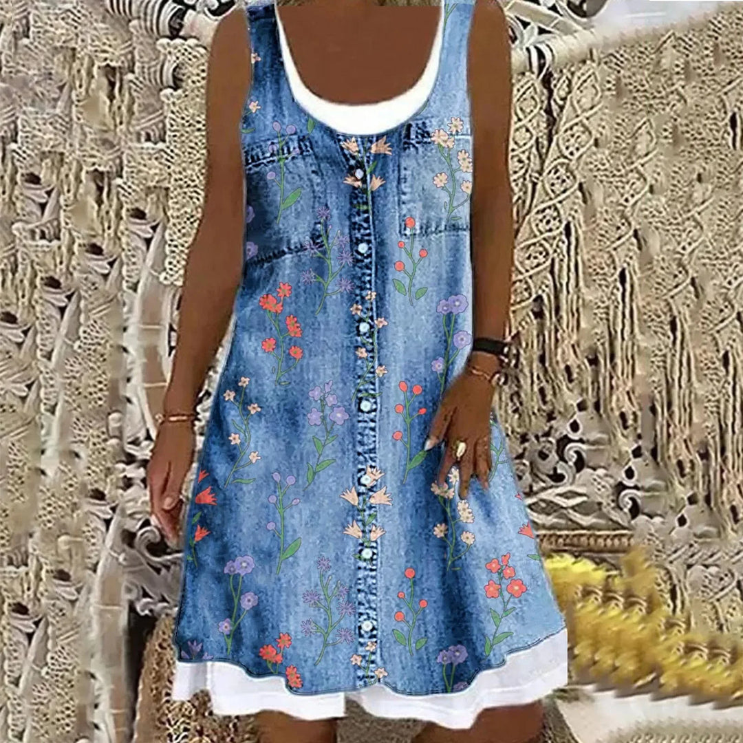 Natasza - Vestido Vaquero Suave y Elegante