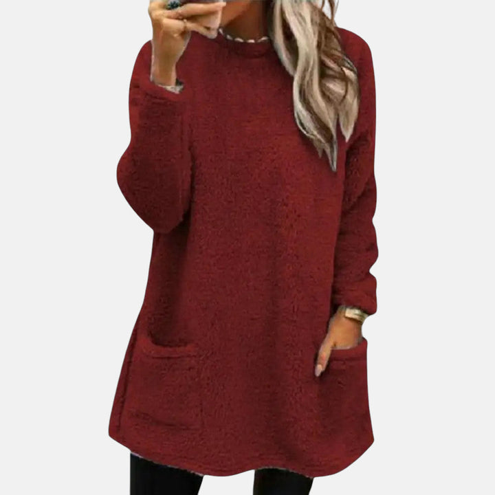 Oriella - Jersey De Felpa Suave Con Bolsillo