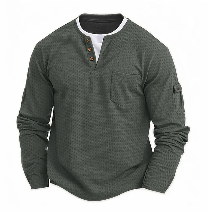 Tikhon - Elegante Camisa De Manga Larga Con Bolsillos