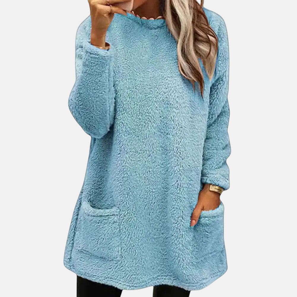 Oriella - Jersey De Felpa Suave Con Bolsillo
