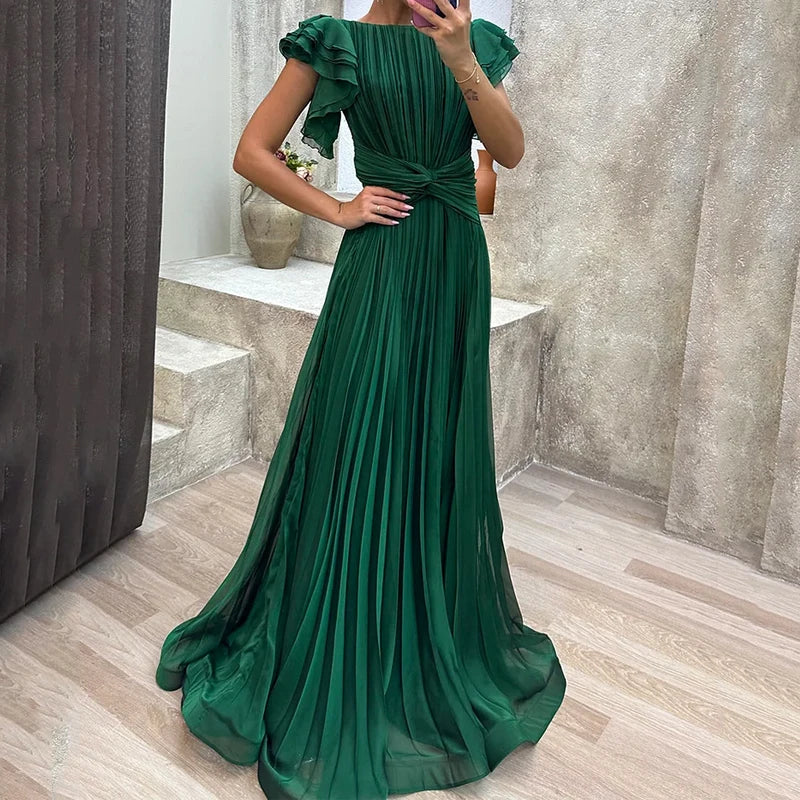 Roery - Vestido Largo Plisado