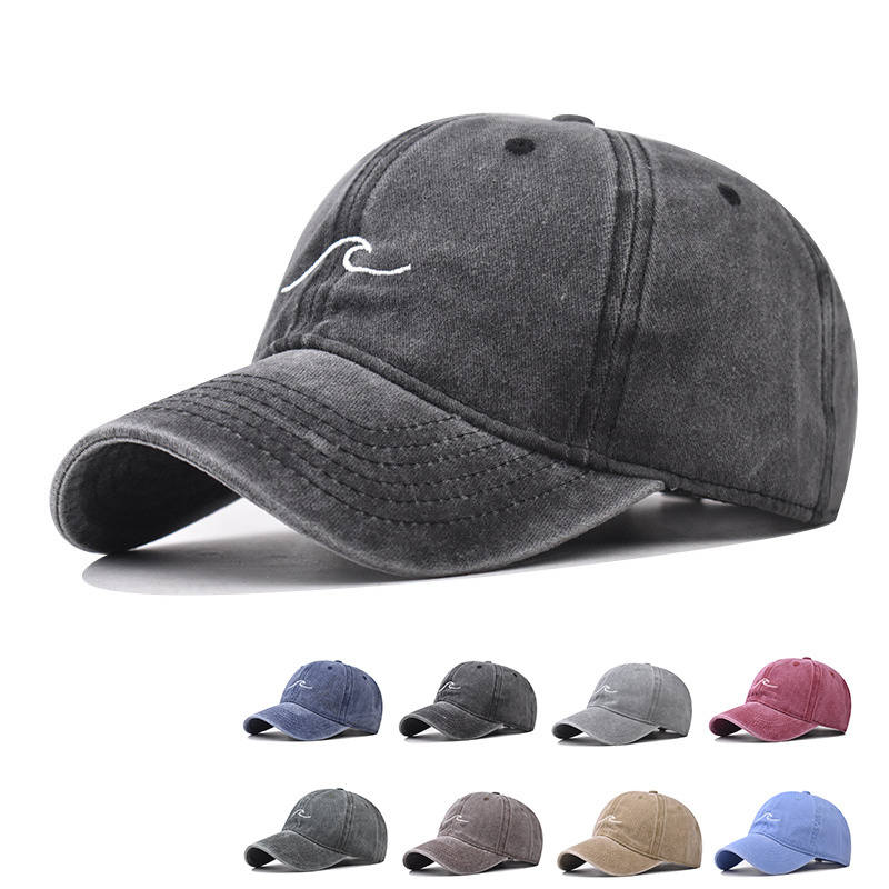 Erkan - Gorra con Bordado de Ondas