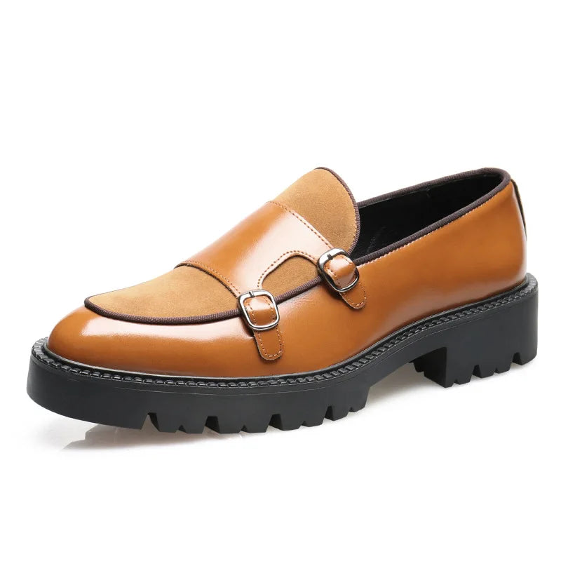 Bruce - Mocasines Antideslizantes De Cuero