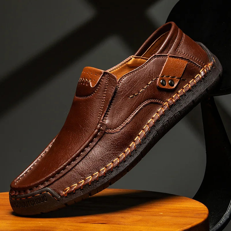 Razal - Elegantes Mocasines Sin Cordones De Piel