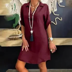 Ankica - Vestido Cómodo De Lino