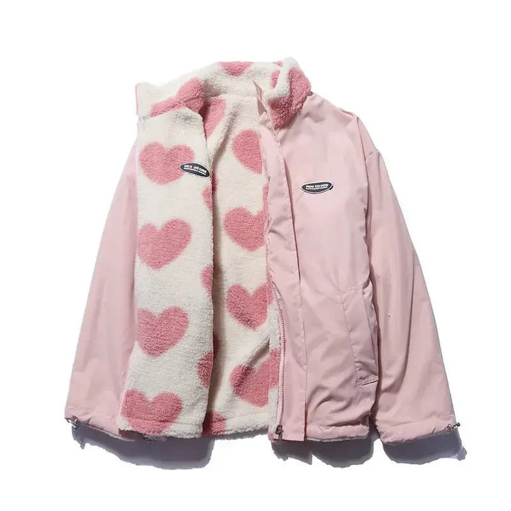 Kanika - Chaqueta Reversible Con Estampado De Corazones