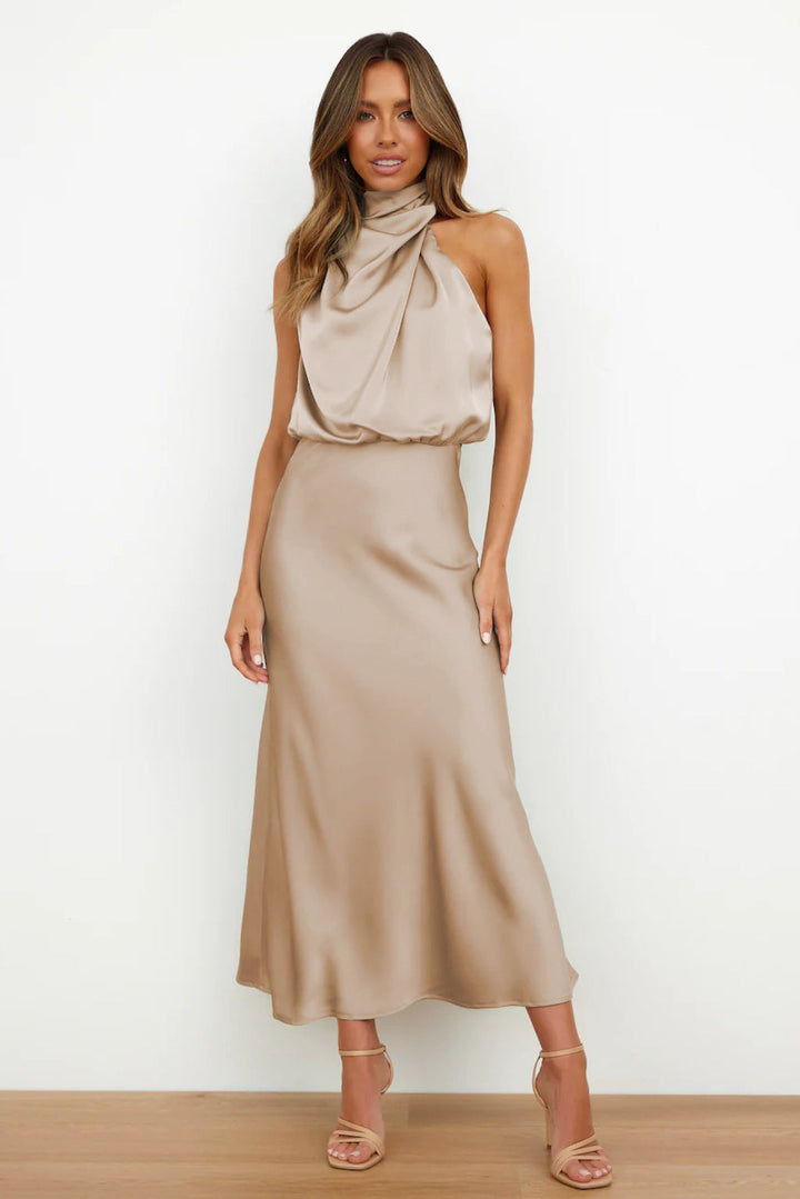 Kangana - Maxi Vestido Cuello Halter