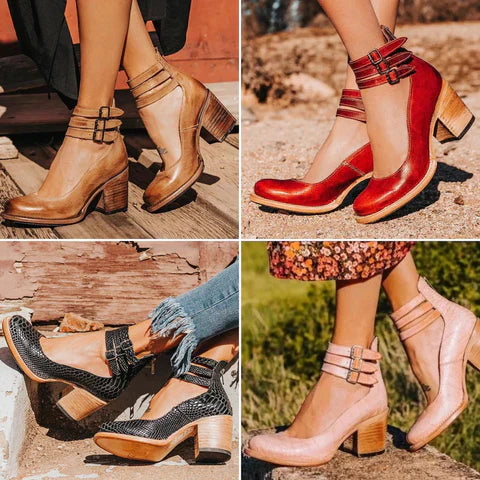 Steffie - Tacones Altos De Madera
