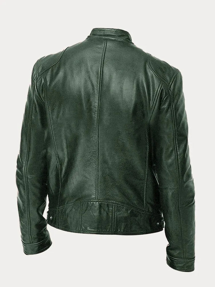 Zafeirios - Chaqueta de Cuero Informal