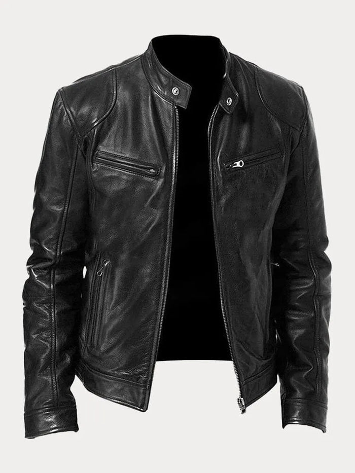 Zafeirios - Chaqueta de Cuero Informal