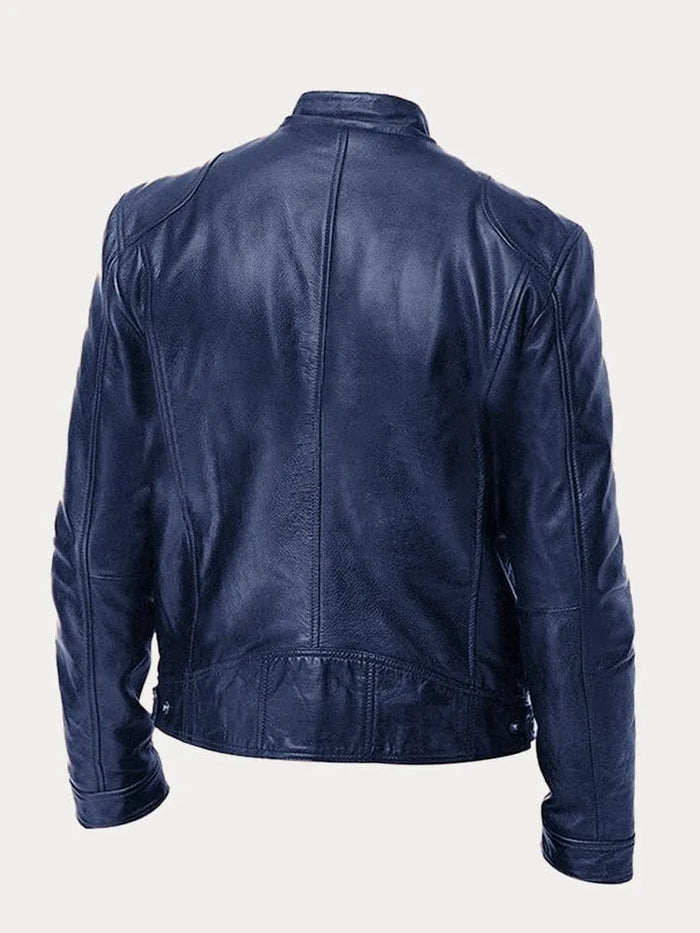 Zafeirios - Chaqueta de Cuero Informal