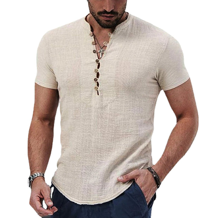 Anestis - Elegante Camisa De Manga Corta