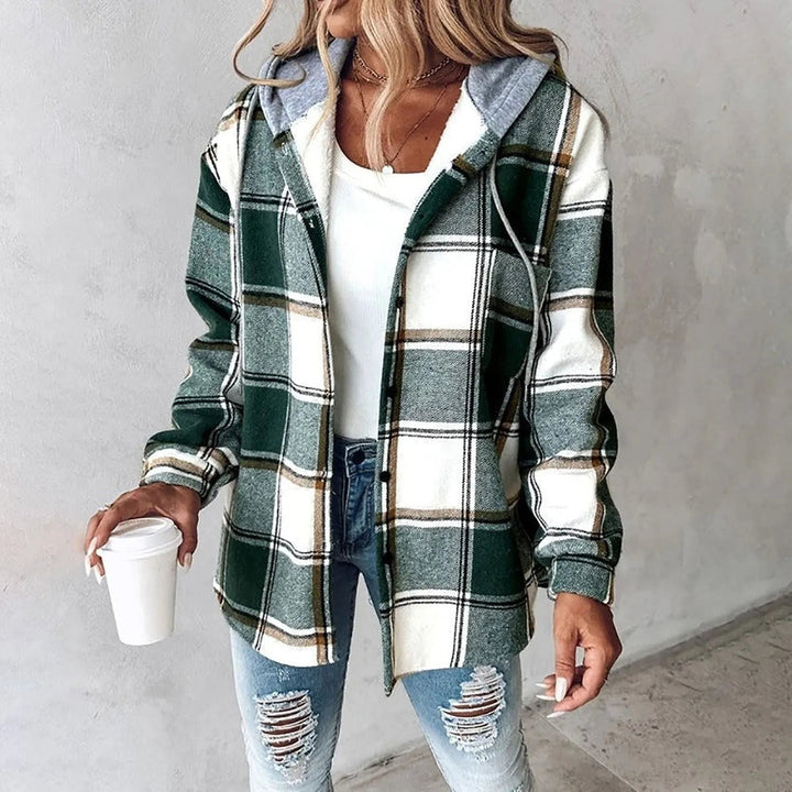 Gaynor - Chaqueta Con Estampado de Cuadros y Capucha Con Cordón