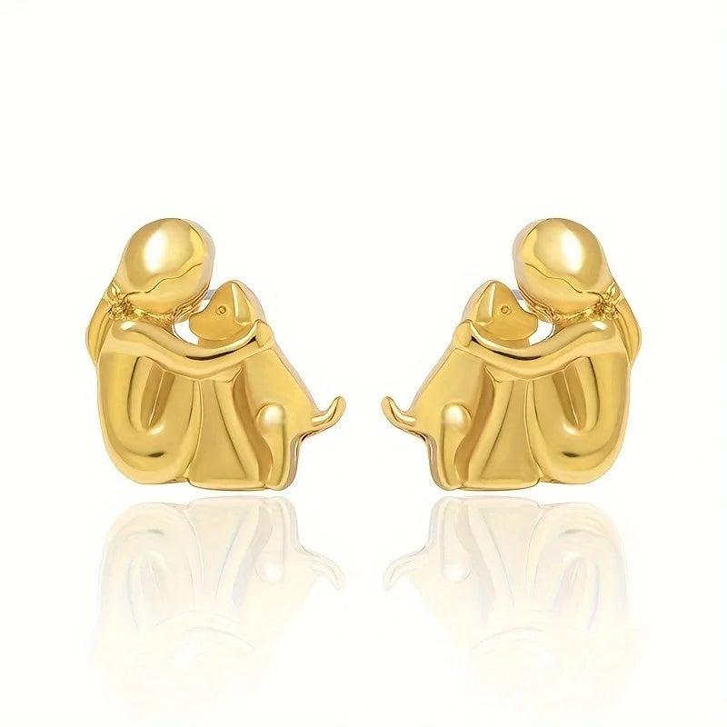 LoveWhisker - Pendientes Con Icono De Perro