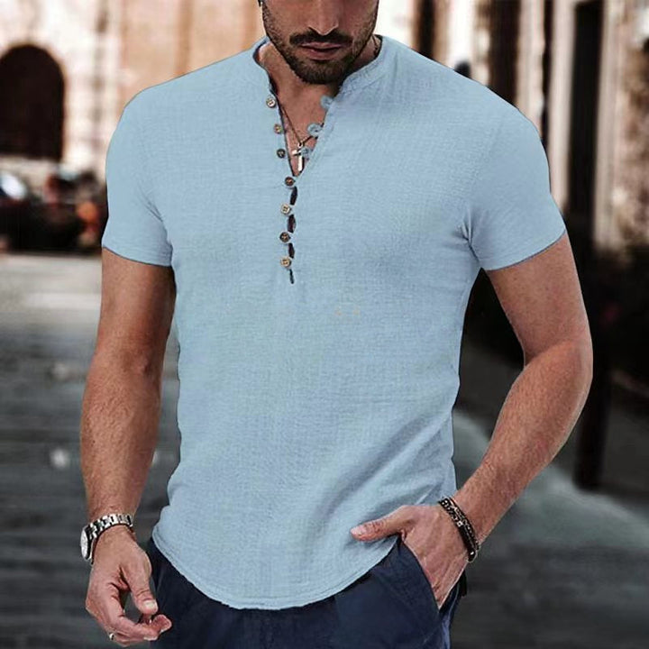 Anestis - Elegante Camisa De Manga Corta