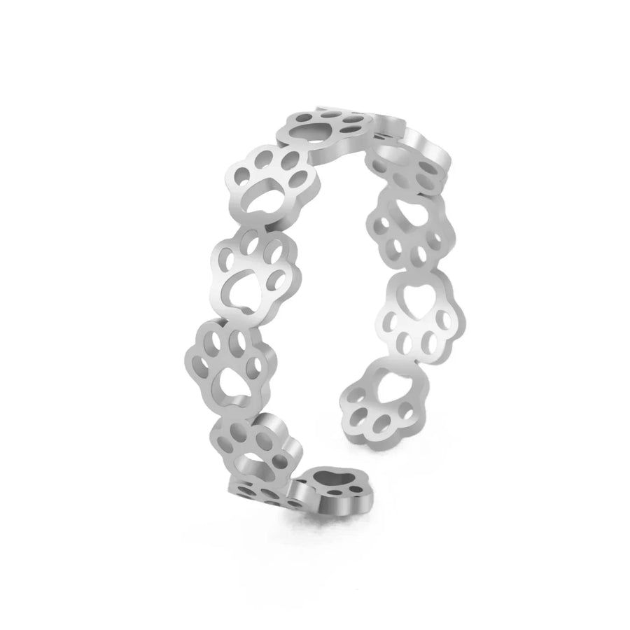 PawCharm - Anillo Ajustable con Huella de Pata