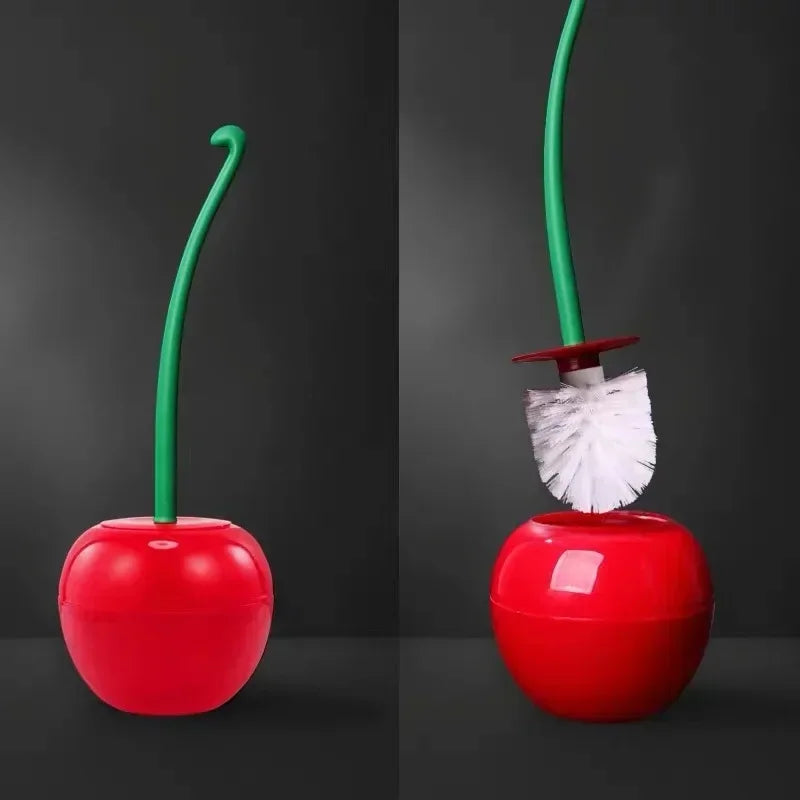 ToiletTart - Escobilla y Soporte Para El Inodoro Con Forma De Cereza