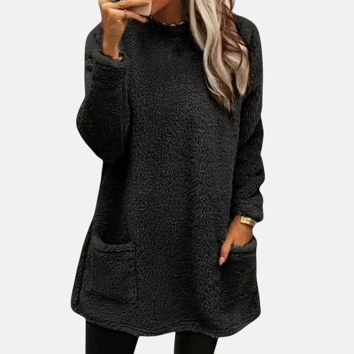 Oriella - Jersey De Felpa Suave Con Bolsillo