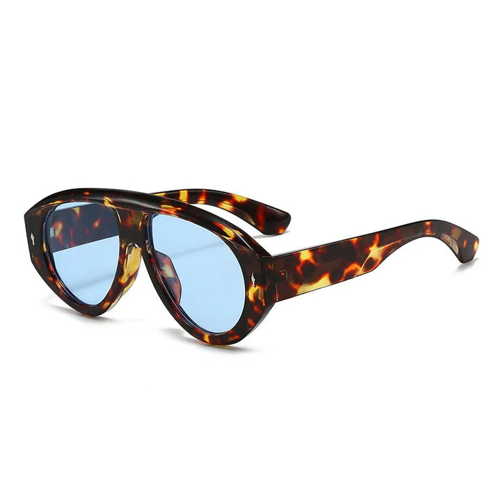 SkyForge - Gafas De Sol De Aviador De Montura Gruesa