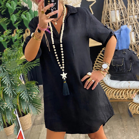 Ankica - Vestido Cómodo De Lino